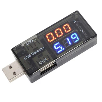 USB-детектор, цифровой мультиметр, измеритель мощности, тестер тока, напряжения, Монитор батареи со светодиодным дисплеем для Power Bank