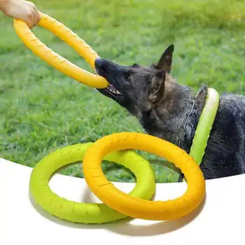 Игрушки для собак, Съемник тренировочного кольца с летающим диском для домашних животных, Плавающие интерактивные принадлежности, Игрушки для собак, агрессивное жевание