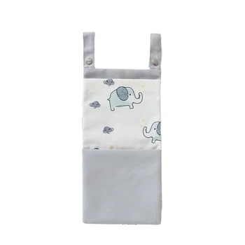 N80C Удобная подвесная сумка для подгузников для детской кроватки, хранения игрушек, органайзеров для колясок для новорожденных, чехол для подгузников большой емкости