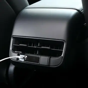 Задняя крышка для ремонта автомобиля из АБС-пластика, Usb-порт для зарядки, Внутренняя накладка, защита от пыли для автомобильных аксессуаров Tesla Model 3 Y