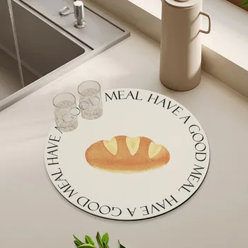 Подставка с антипригарным покрытием серии Cute Bread Складной изоляционный коврик для защиты от ожогов Коврик для чаши Коврик для стакана воды Коврик для кастрюли
