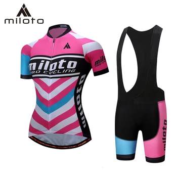 Miloto Pro Женский велосипедный комплект, велосипедная одежда для MTB, женская велосипедная одежда для гонок, Дышащая велосипедная одежда Ropa Ciclismo, женская велосипедная одежда